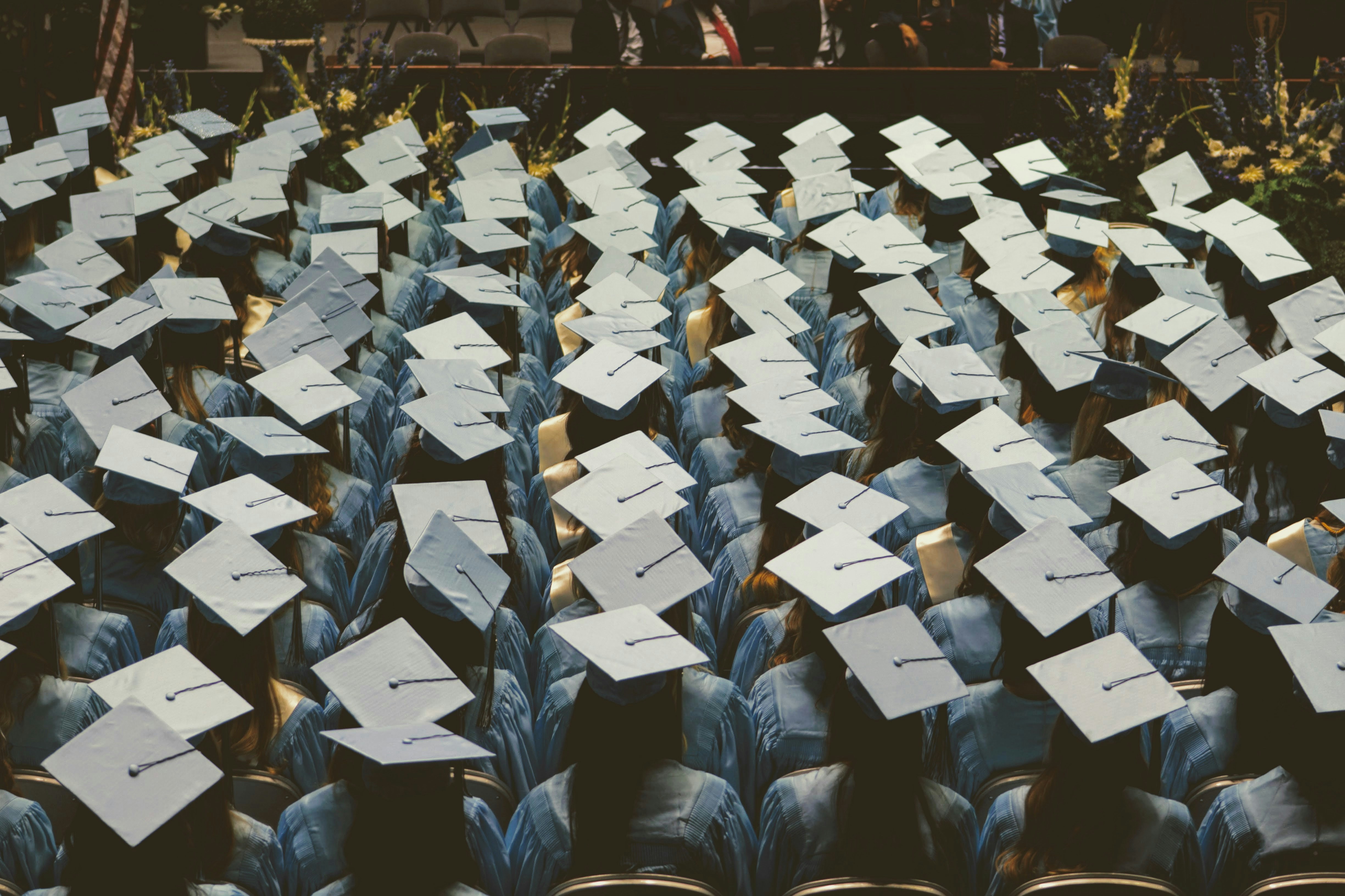 University graduation representing the next step after A-Levels in Derby